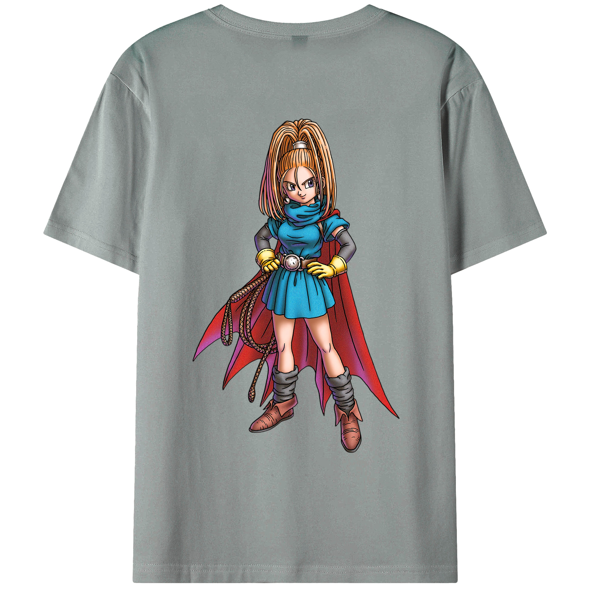 （画像用） ドラゴンクエスト Doragon Kuesuto Dragon Quest 綿100％ メンズ半袖Tシャツ（バックプリント） 通気性
